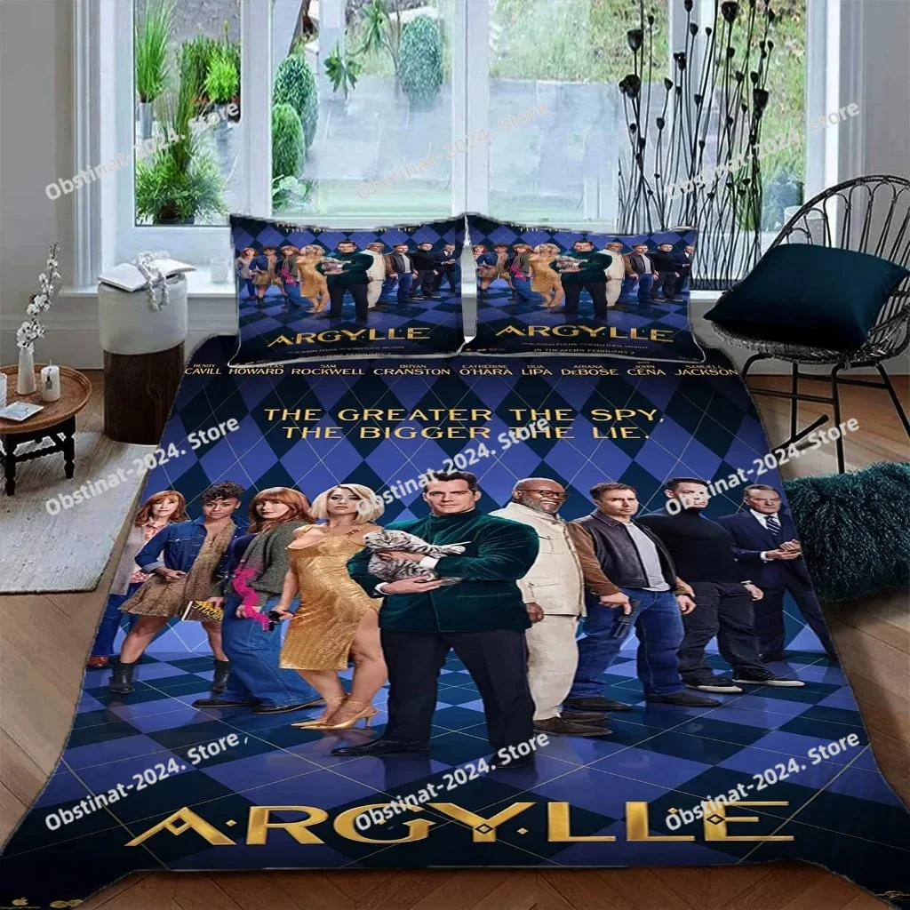Film Argylle Bedding Set Mystery Agent Duvet Cover Pillowcase 3D Print Quilt cover Single Double Large
Film Argylle Bedding Set Mystery Agent Duvet Cover Pillowcase 3D Print Quilt cover Single Double Large