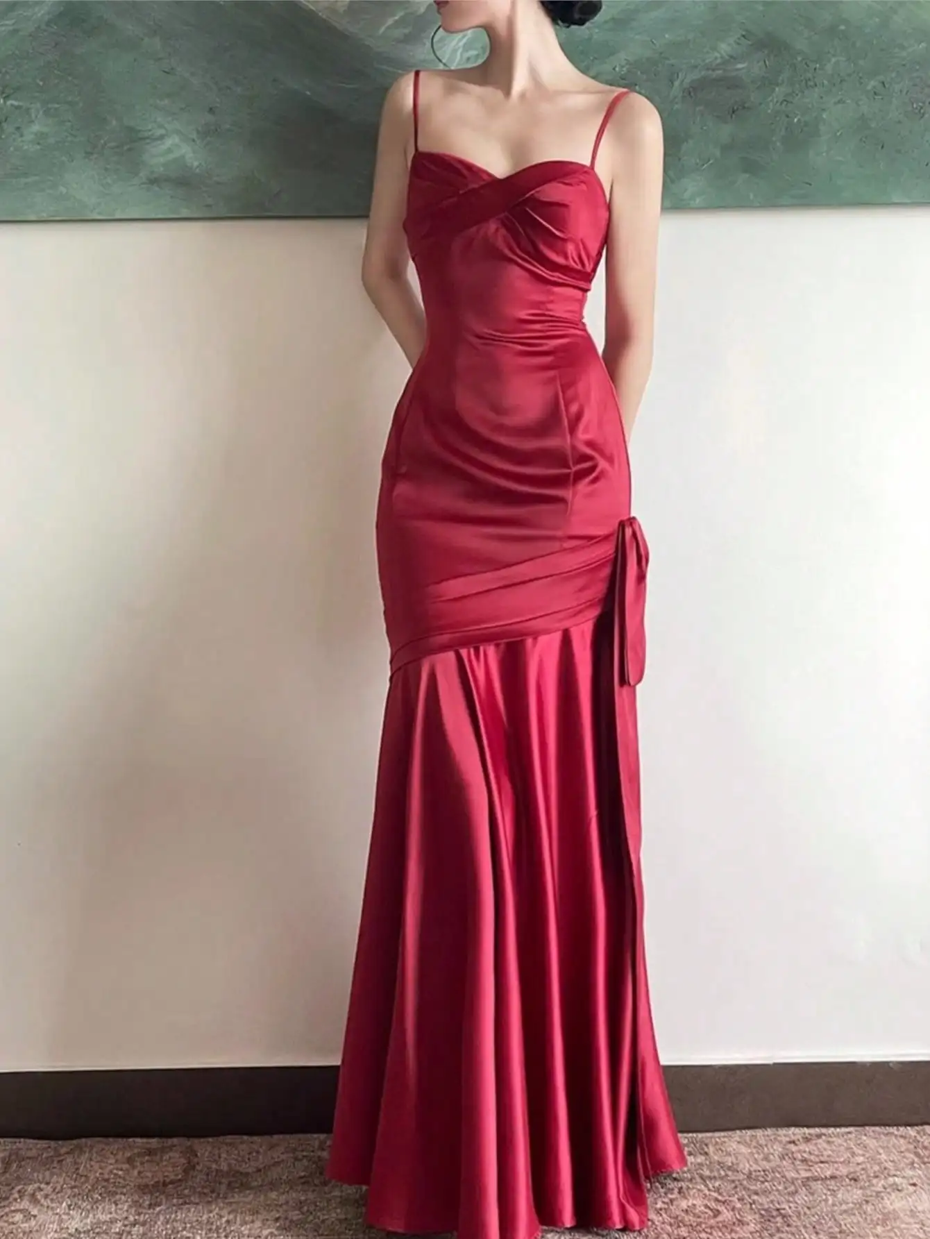 Women Elegant Red Maxi Evening Dresses Vintage Solid A Line Fashion Slim Party Birthday Prom Femmle Wedding Guest Vestido Summer
Women Elegant Red Maxi Evening Dresses Vintage Solid A Line Fashion Slim Party Birthday Prom Femmle Wedding Guest Vestido Summer