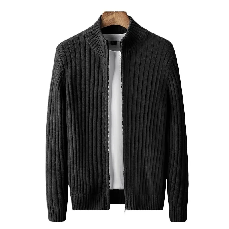 Autumn and Winter Men's Knitted Sweater Cardigan Loose Zipper Round Neck Solid Color Long-sleeved Sweater Jacket Top
Autumn and Winter Men's Knitted Sweater Cardigan Loose Zipper Round Neck Solid Color Long-sleeved Sweater Jacket Top