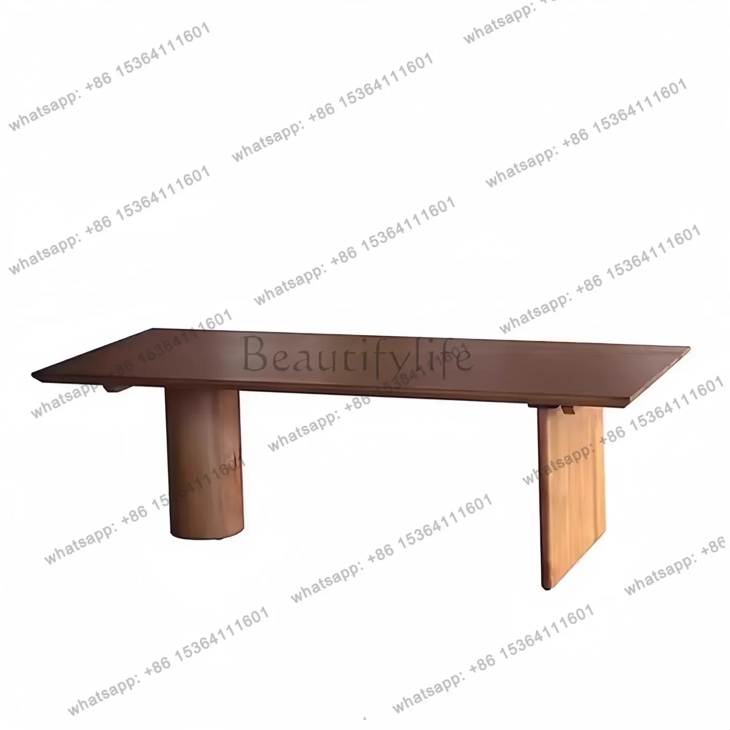 56Wabi Sansan natural solid wood rectangular dining table, high-end home dining table
56Wabi Sansan natural solid wood rectangular dining table, high-end home dining table