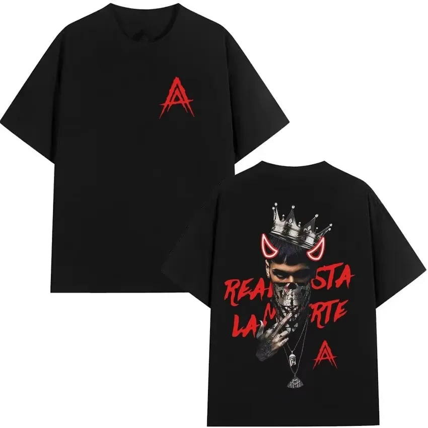 Rapper Anuel Aa High-quality Graphic Printed Men's Women's Hip-hop Casual Gothic Pure Cotton Fashionable Oversized Soft T-shirt
Rapper Anuel Aa High-quality Graphic Printed Men's Women's Hip-hop Casual Gothic Pure Cotton Fashionable Oversized Soft T-shirt