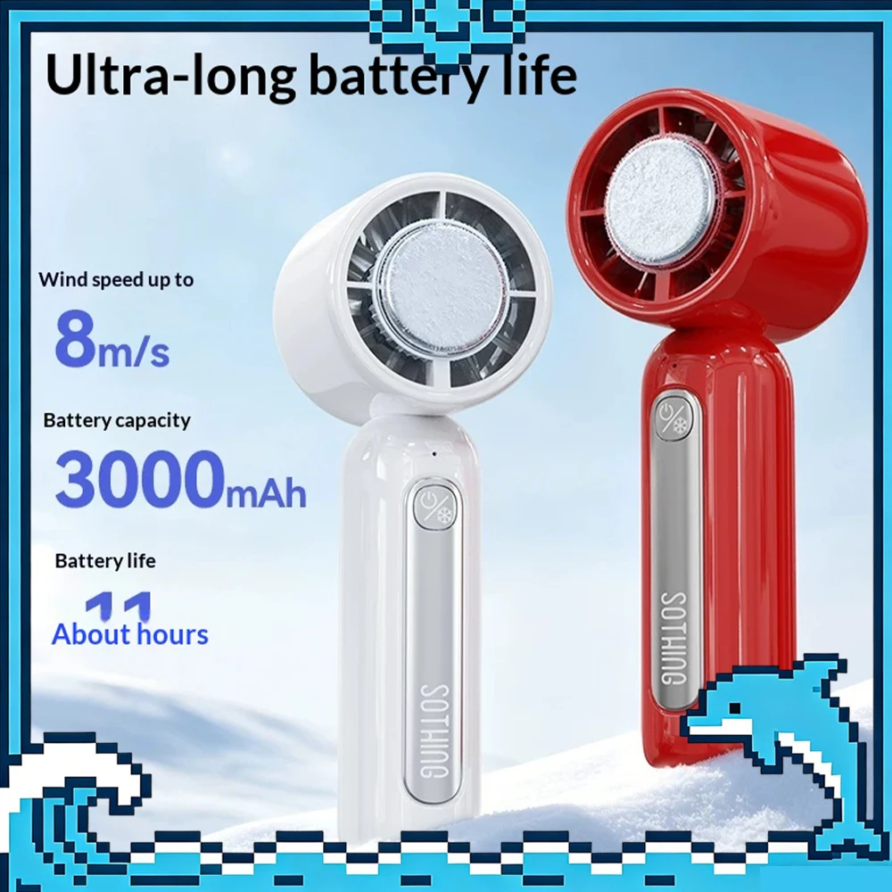 SOTHING ICE16 Handheld Small Fan Superconducting Ice Magnetic Refrigeration Low Noise Handheld Fan Endurance For 11 Hours Gifts
SOTHING ICE16 Handheld Small Fan Superconducting Ice Magnetic Refrigeration Low Noise Handheld Fan Endurance For 11 Hours Gifts
