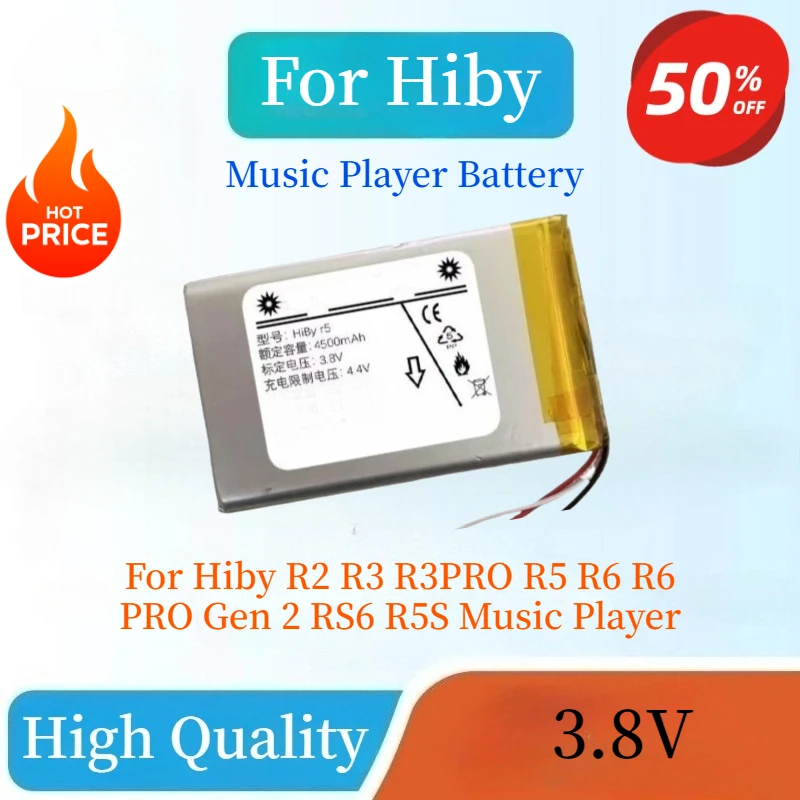 High Quality Brand New Replacement Battery For Hiby R2 R3 R3PRO R5 R6 R6 PRO Gen 2 RS6 R5S Music Player
High Quality Brand New Replacement Battery For Hiby R2 R3 R3PRO R5 R6 R6 PRO Gen 2 RS6 R5S Music Player