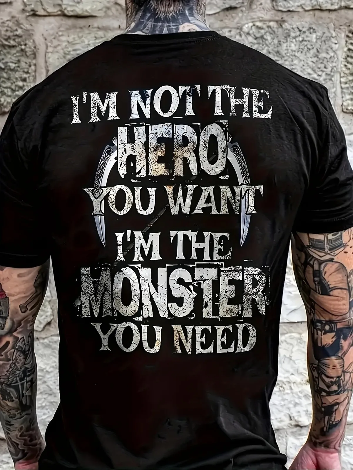 I'm Not Your Hero, I'm the Monster You Need Skull Tee
I'm Not Your Hero, I'm the Monster You Need Skull Tee