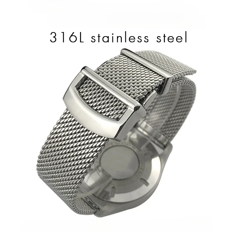20mm 21mm 22mmHigh Quality Stainless Steel Woven Mesh Watchband Fit for IWC Le Petit Prince Mark 18 Portofino Solid Watch Strap
20mm 21mm 22mmHigh Quality Stainless Steel Woven Mesh Watchband Fit for IWC Le Petit Prince Mark 18 Portofino Solid Watch Strap
