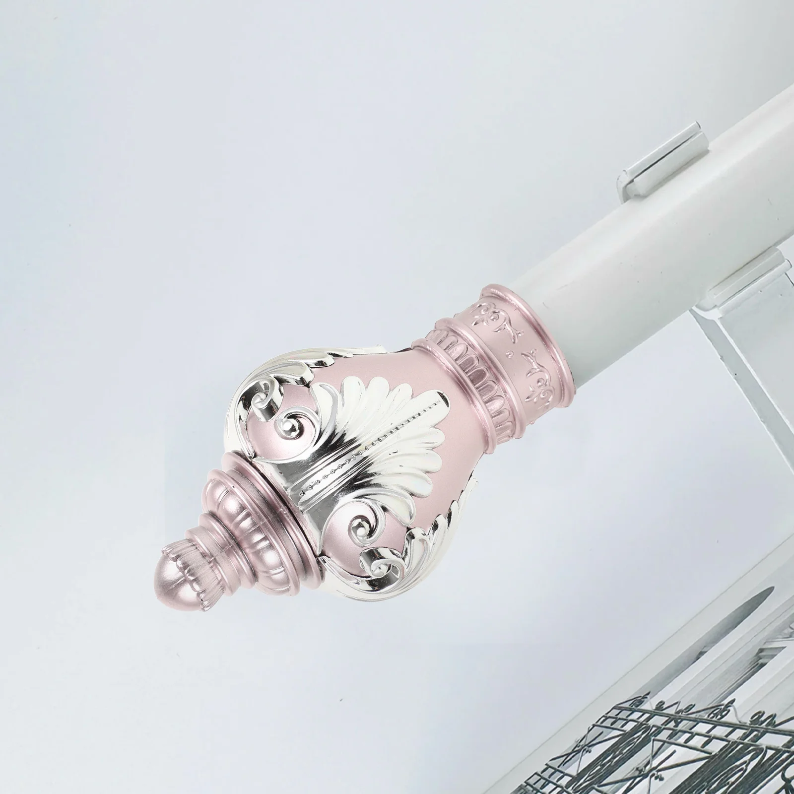 10 Curtain Curtain Rod Fitting Finials Decorative Heads Chrome Finish Easy Installation Durable Material Versatile Hardware
10 Curtain Curtain Rod Fitting Finials Decorative Heads Chrome Finish Easy Installation Durable Material Versatile Hardware