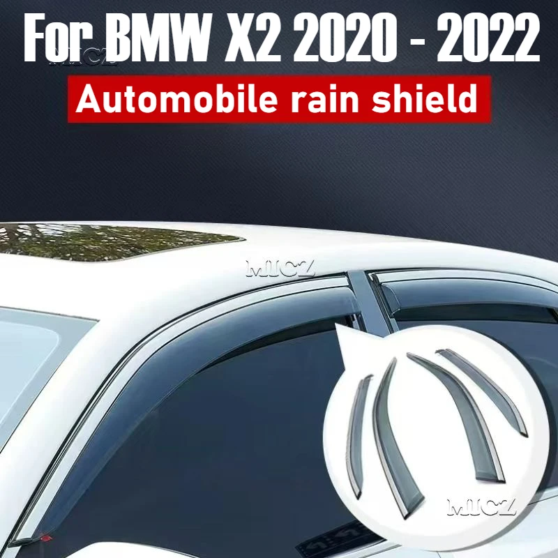 Для BMW X2 2020-2022 автомобильные аксессуары, оконный козырек, вентиляционный козырек от дождя, защита от солнца, дефлектор, навесы, чехлы
Для BMW X2 2020-2022 автомобильные аксессуары, оконный козырек, вентиляционный козырек от дождя, защита от солнца, дефлектор, навесы, чехлы