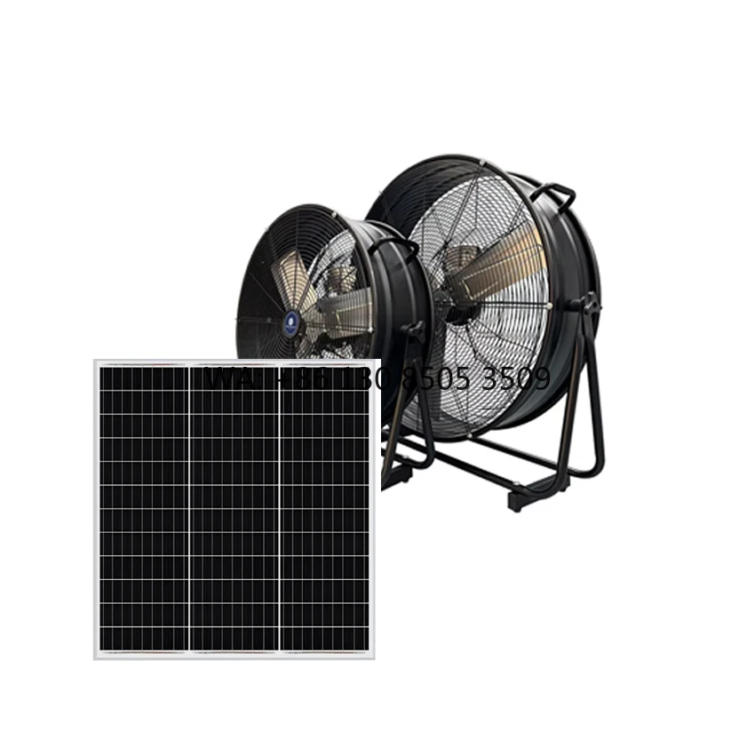 Factory Direct 150W Solar Mop Fan Iron Frame Rust Proof Dual Power Industrial Ventilation Fan with Remote
Factory Direct 150W Solar Mop Fan Iron Frame Rust Proof Dual Power Industrial Ventilation Fan with Remote