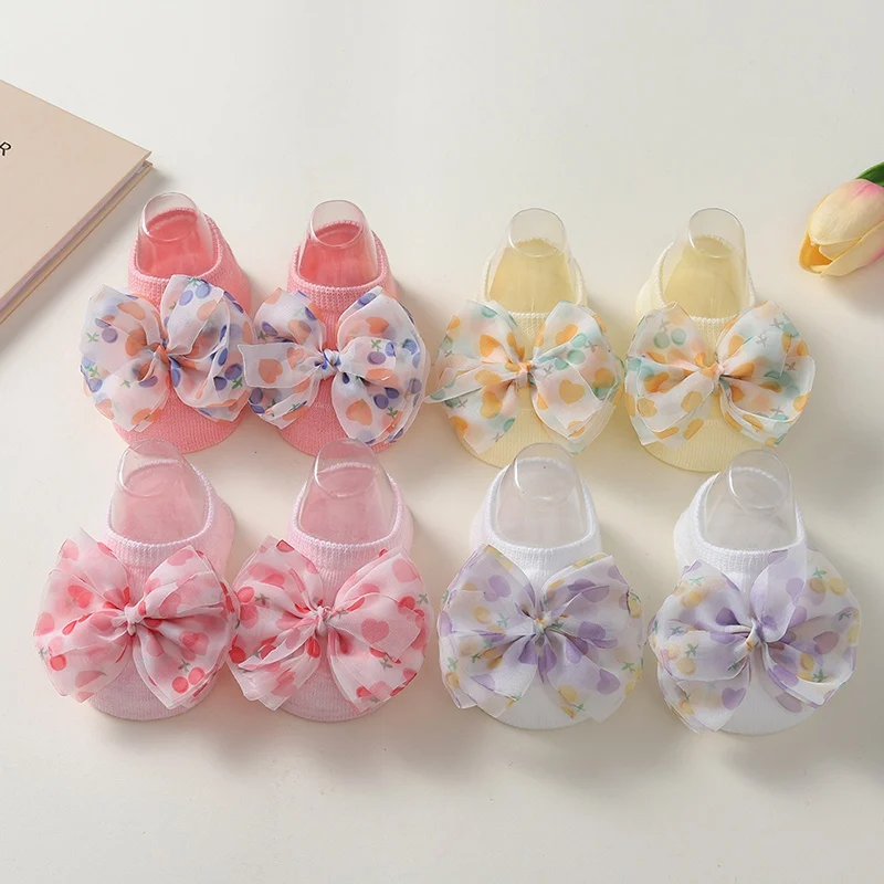 0-3T Girls Toddler Socks Infants Children's Summer Non-Slip Thin Floral Bow Sweet Princess Socking With Same Style Hair Band
0-3T Girls Toddler Socks Infants Children's Summer Non-Slip Thin Floral Bow Sweet Princess Socking With Same Style Hair Band