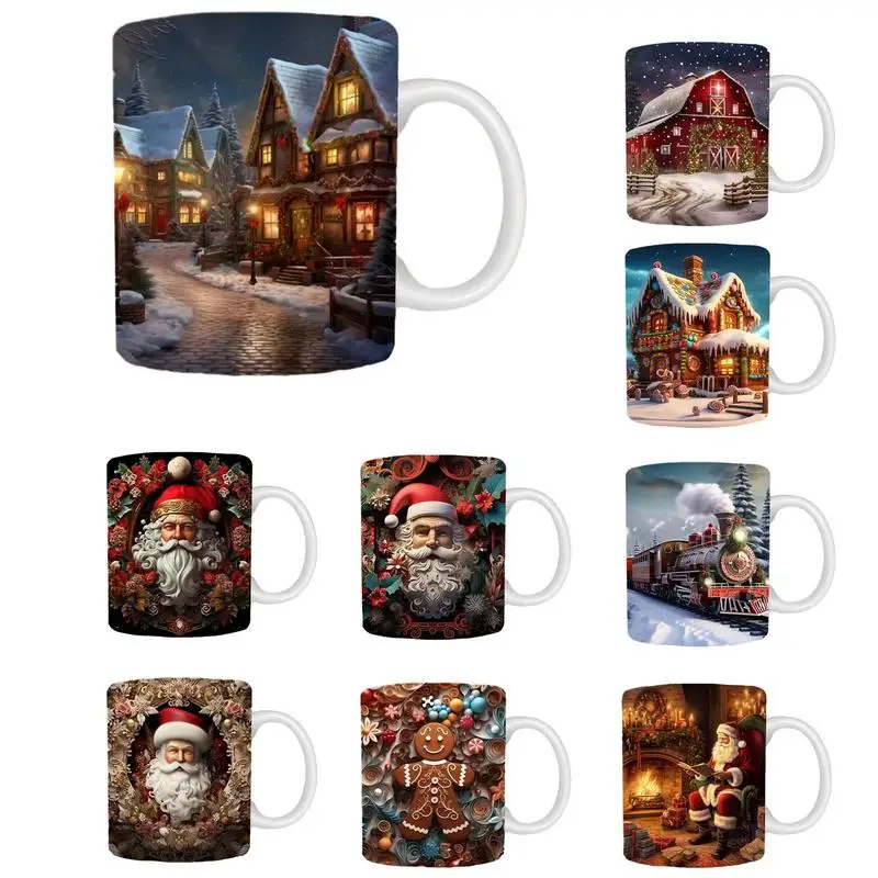 3D Christmas Mugs Ceramic Cups Santa Claus Elk Figurine Creative Gift For Office Home 3D Flat Painting Ceramic Coffee Mug
3D Christmas Mugs Ceramic Cups Santa Claus Elk Figurine Creative Gift For Office Home 3D Flat Painting Ceramic Coffee Mug