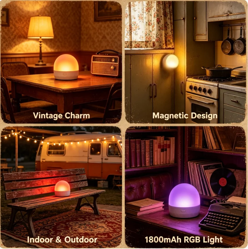Battery Operated Light Bulb E26 Rechargeable 1800mAh RGB LED with Remote Magnetic Wireless Portable Color Changing USB Type-C Charging Cordless Night Lamp
Battery Operated Light Bulb E26 Rechargeable 1800mAh RGB LED with Remote Magnetic Wireless Portable Color Changing USB Type-C Charging Cordless Night Lamp