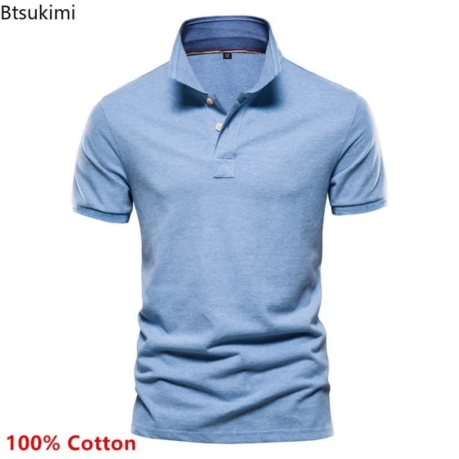 Summer New 100% Cotton Men's Solid Classic Polo Shirt Men Short Sleeve Lapel Tops Quality Casual Business Social T-shirt for Men
Summer New 100% Cotton Men's Solid Classic Polo Shirt Men Short Sleeve Lapel Tops Quality Casual Business Social T-shirt for Men