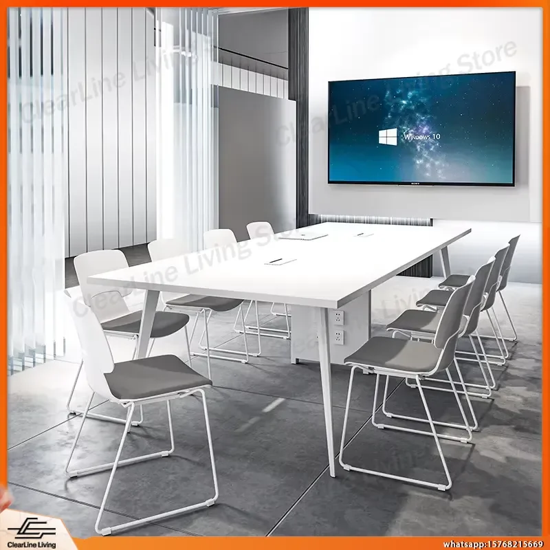 Modern White Office Desk Conference Table for Small Meeting Rooms Training Rooms Negotiation Rooms Compact Workstation Home
Modern White Office Desk Conference Table for Small Meeting Rooms Training Rooms Negotiation Rooms Compact Workstation Home