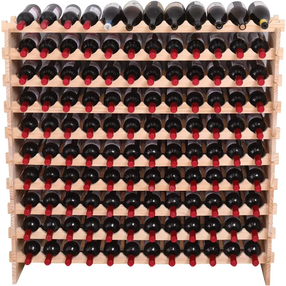 Freestanding Wine Rack Cabinet Floor Standing 120 Bottle Pine Stackable Storage Modular Wine Rack Display Stand
Freestanding Wine Rack Cabinet Floor Standing 120 Bottle Pine Stackable Storage Modular Wine Rack Display Stand