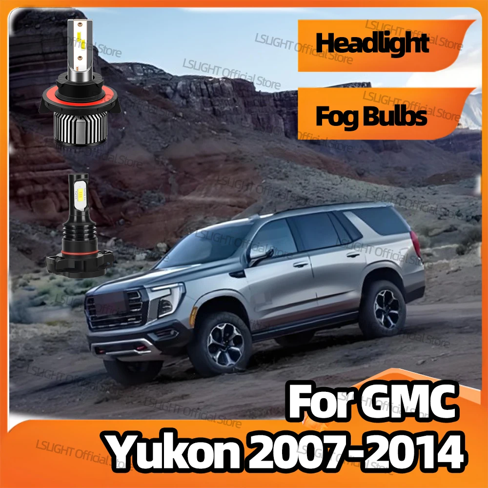 2/4Pcs LED Headlights Fog Lamps For GMC Yukon 2007 2008 2009 2010 2011 2012 2013 2014 Head Lamp Bulbs 20000LM 6000K 3570 CSP 12V
2/4Pcs LED Headlights Fog Lamps For GMC Yukon 2007 2008 2009 2010 2011 2012 2013 2014 Head Lamp Bulbs 20000LM 6000K 3570 CSP 12V