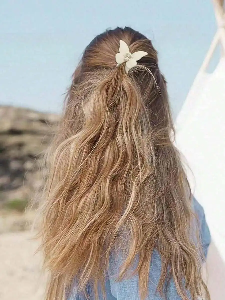 4pcs Lightweight Plastic Butterfly Hair Clips White Brown Black For Women Daily Wear Vacation Beach
4pcs Lightweight Plastic Butterfly Hair Clips White Brown Black For Women Daily Wear Vacation Beach