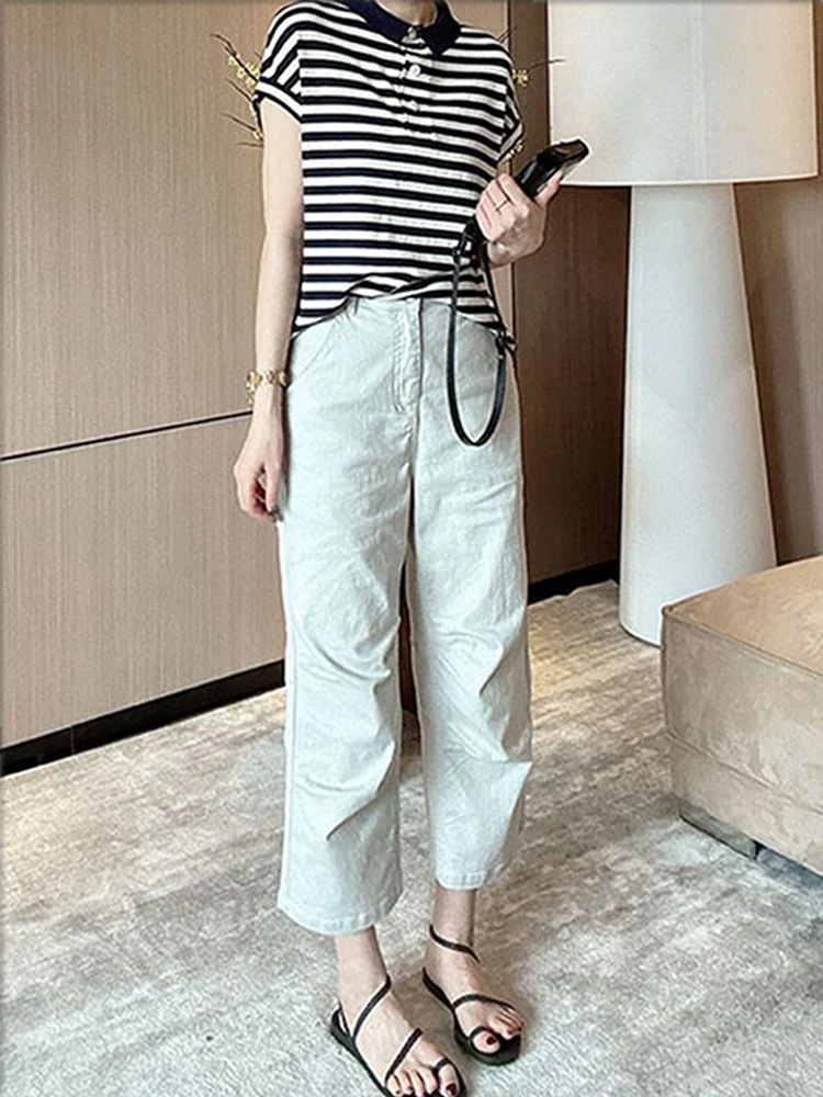 New Summer Thin Style Solid Color High Waist Jeans Women Trendy Simple and Versatile Commuting Slimming Straight Leg Pants
New Summer Thin Style Solid Color High Waist Jeans Women Trendy Simple and Versatile Commuting Slimming Straight Leg Pants