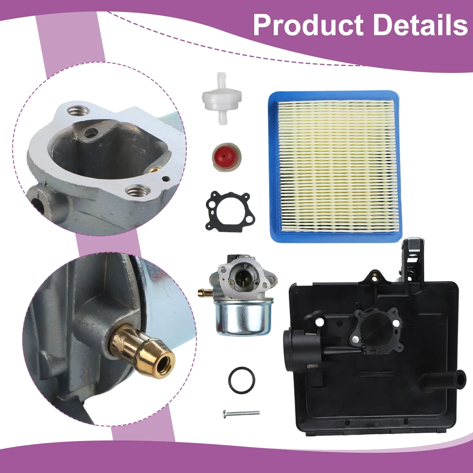 Complete Replacement Kit 4-7HP Engine Carburetor For Engine Repair Optimized For Fuel Efficiency For Craftsman Engine As Shown
Complete Replacement Kit 4-7HP Engine Carburetor For Engine Repair Optimized For Fuel Efficiency For Craftsman Engine As Shown
