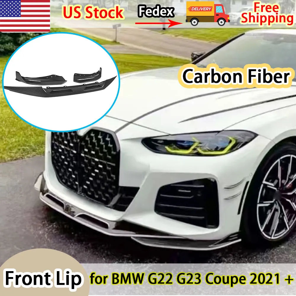 Carbon Fiber For BMW 4 Series G22 G23 Coupe 2021 + Front Lip Chin Splitters Spoiler Head Bumper Guard Car Accessories
Carbon Fiber For BMW 4 Series G22 G23 Coupe 2021 + Front Lip Chin Splitters Spoiler Head Bumper Guard Car Accessories