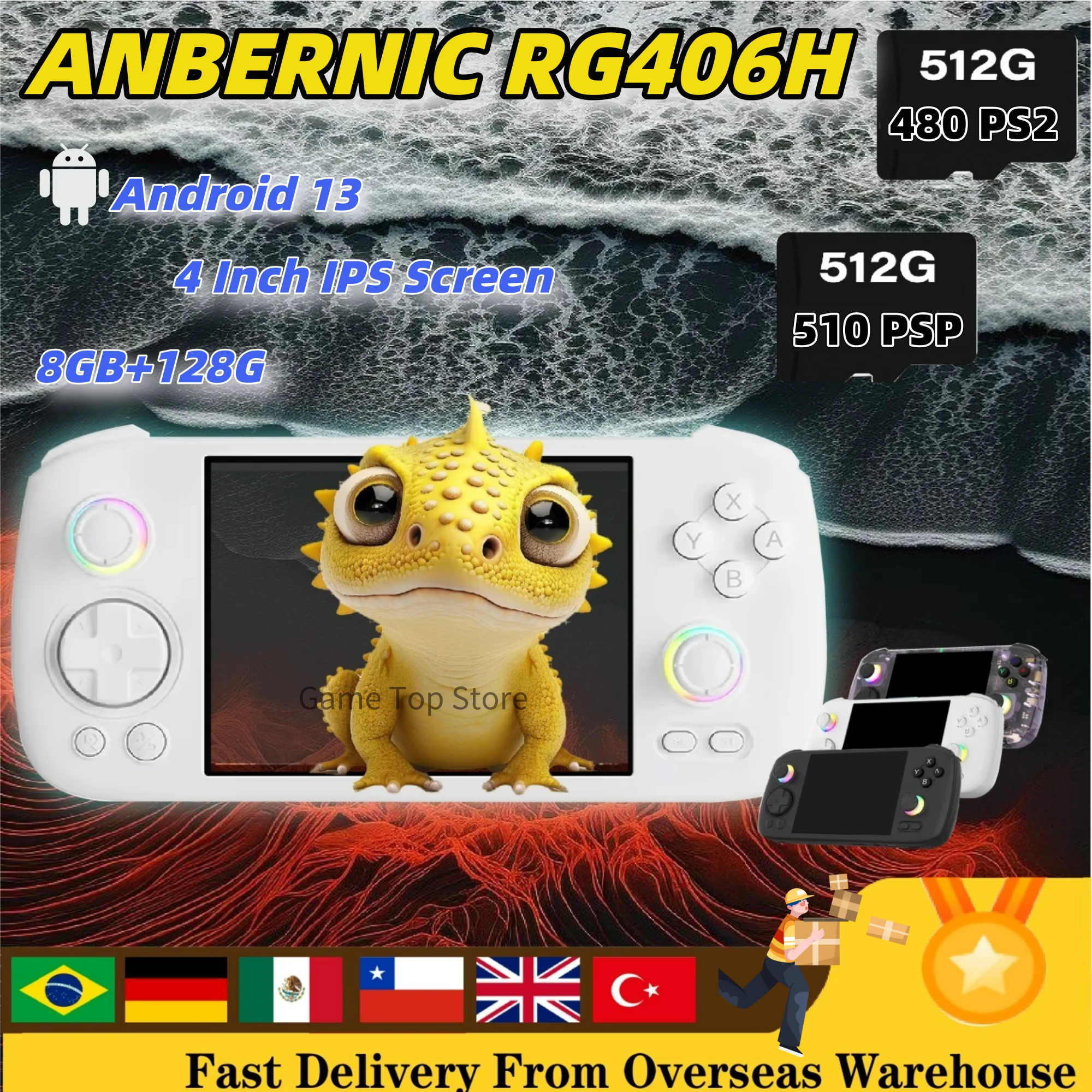 ANBERNIC RG406H Video Gaming Consoles WIFI RG 406H Retro Handheld Game Console 4 Inch IPS Screen PSP PS2 Boy Gifts ANBERNIC
ANBERNIC RG406H Video Gaming Consoles WIFI RG 406H Retro Handheld Game Console 4 Inch IPS Screen PSP PS2 Boy Gifts ANBERNIC