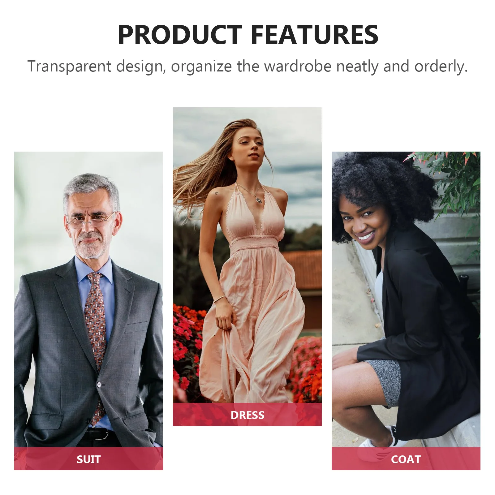 50Pcs 30Pcs Clear Suit Cover Garment Dustproof Bag Clothes Storage Organizer Closet Protection Cover Plastic Apparel Tote
50Pcs 30Pcs Clear Suit Cover Garment Dustproof Bag Clothes Storage Organizer Closet Protection Cover Plastic Apparel Tote