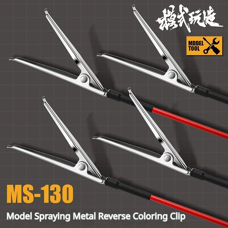 MSWZ MS-130 Reverse Grip Metal Painting Clips Set of 10pcs Model Hobby Clamps for Gundam Plastic Model Airbrushing And Holding
MSWZ MS-130 Reverse Grip Metal Painting Clips Set of 10pcs Model Hobby Clamps for Gundam Plastic Model Airbrushing And Holding