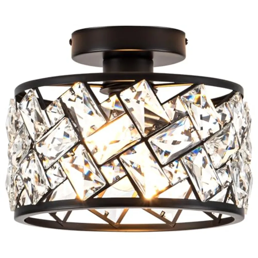 Crystal Ceiling Light Fixture, Modern Semi Flush Mount Ceiling Light, Crystal Chandelier for Kitchen Bedroom Bathroom Entryway,
Crystal Ceiling Light Fixture, Modern Semi Flush Mount Ceiling Light, Crystal Chandelier for Kitchen Bedroom Bathroom Entryway,