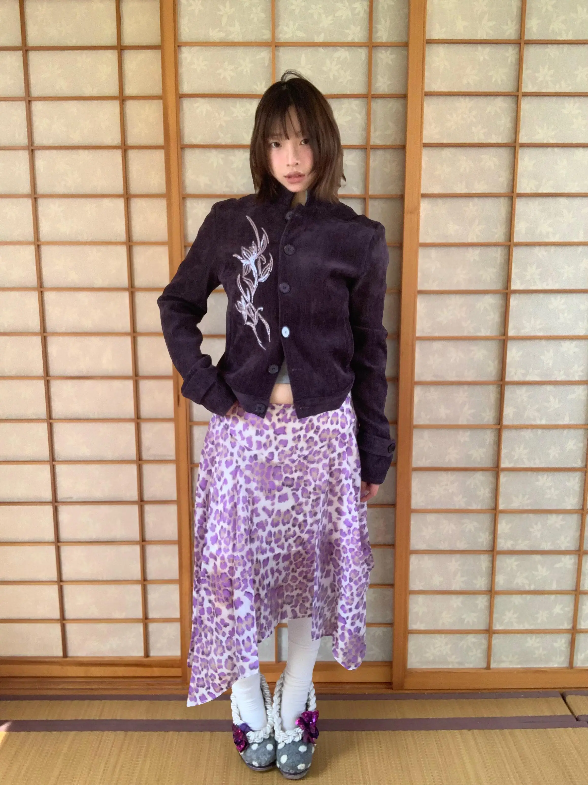 High Quality Asymmetric American Retro Half Skirt for Women Spring Summer New Style Slimming Medium Length Purple Leopard Pri...
High Quality Asymmetric American Retro Half Skirt for Women Spring Summer New Style Slimming Medium Length Purple Leopard Pri...