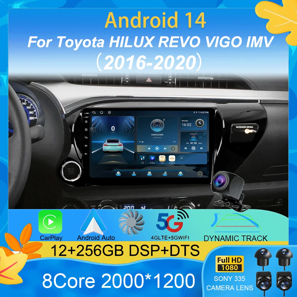 Car Radio Android15 Carplay For Toyota HILUX REVO VIGO IMV 2016 2017 2018 2019 2020 Multimedia GPS Player Stereo 2din Head Unit
Car Radio Android15 Carplay For Toyota HILUX REVO VIGO IMV 2016 2017 2018 2019 2020 Multimedia GPS Player Stereo 2din Head Unit