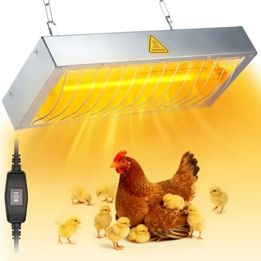 for Chickens, Large Chicken Coop Heater, Adjustable Temp and Height, No Assembly Brooder Heater for Chicks Pets Livestock, 1 Pa
for Chickens, Large Chicken Coop Heater, Adjustable Temp and Height, No Assembly Brooder Heater for Chicks Pets Livestock, 1 Pa