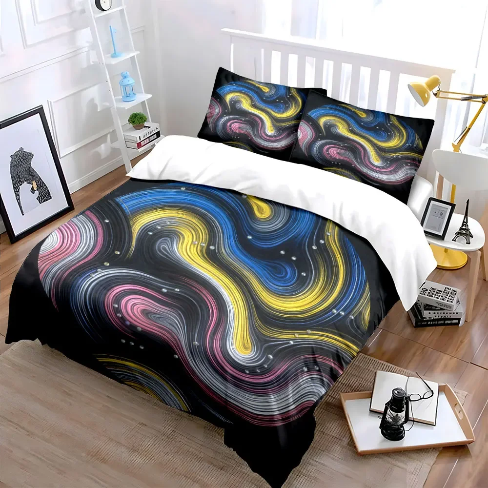 Abstract Decorative Set for Home Soft Comfortable Duvet Cover Bedding Set Included 1*Duvet Cover & 2*Pillowcases, gift
Abstract Decorative Set for Home Soft Comfortable Duvet Cover Bedding Set Included 1*Duvet Cover & 2*Pillowcases, gift