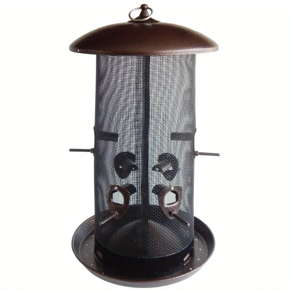 Giant combination screen bird feeder, 10 lb capacity, built-in drain, screw cap design, easy to fill, suitable for bird lovers
Giant combination screen bird feeder, 10 lb capacity, built-in drain, screw cap design, easy to fill, suitable for bird lovers