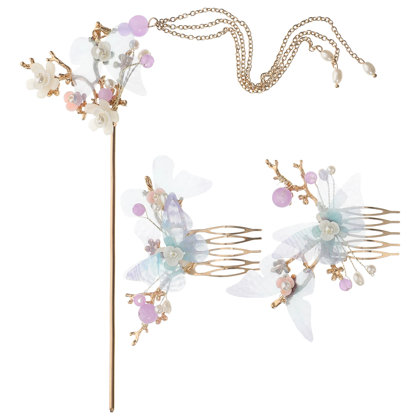 Hair Comb and Hairpin Set DIY Accessories Women Handmade Headgear Jewelry Women's Small 
Hair Comb and Hairpin Set DIY Accessories Women Handmade Headgear Jewelry Women's Small