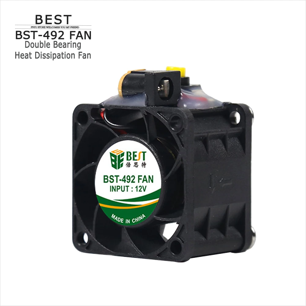 Cooling Fan BST-492 Double Bearing Heat Dissipation Smoking Exhaust for Mobile Phone Chip Soldering Heat Dissipation Mini Fan
Cooling Fan BST-492 Double Bearing Heat Dissipation Smoking Exhaust for Mobile Phone Chip Soldering Heat Dissipation Mini Fan