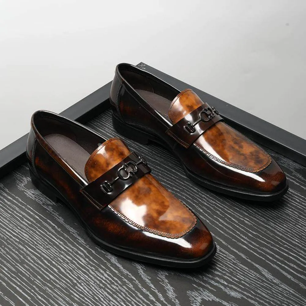 Genuine Leather Loafers for Men Summer High End Glossy Fashion Male Business Casual Leather Shoes
Genuine Leather Loafers for Men Summer High End Glossy Fashion Male Business Casual Leather Shoes