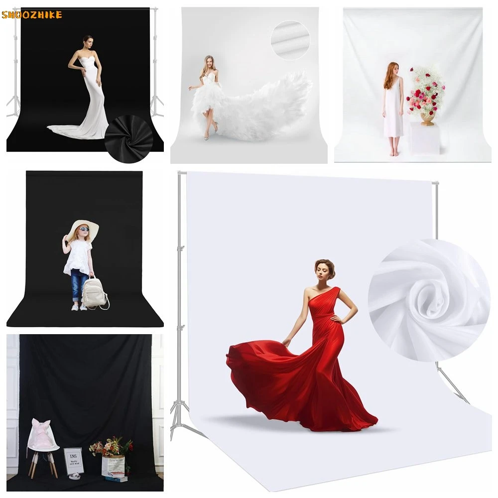 Black White Solid Color Backdrop for Photography Wedding Birthday Party Art Portrait Custom Background Decor Photo Studio Props
Black White Solid Color Backdrop for Photography Wedding Birthday Party Art Portrait Custom Background Decor Photo Studio Props