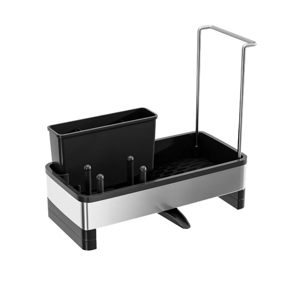 Stainless Steel Sponge Drain Rack Self-draining Detachable Cloth Storage Rack Space Saving Large Capacity Sink Organizer
Stainless Steel Sponge Drain Rack Self-draining Detachable Cloth Storage Rack Space Saving Large Capacity Sink Organizer