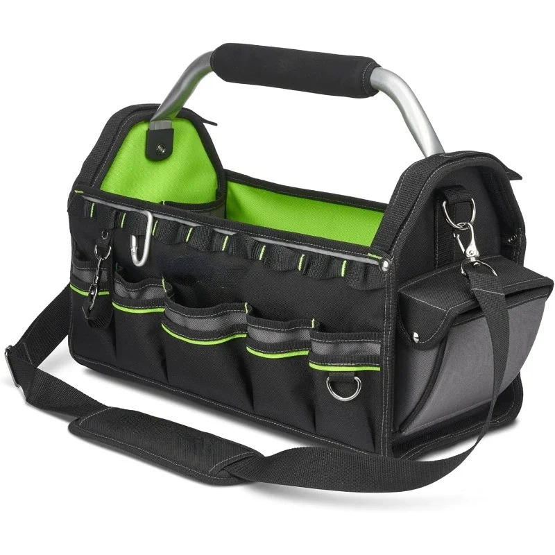 18 Inch Pro Tool Tote with Rotating Handle for Easy Tool Access, Water-Resistant Construction
18 Inch Pro Tool Tote with Rotating Handle for Easy Tool Access, Water-Resistant Construction