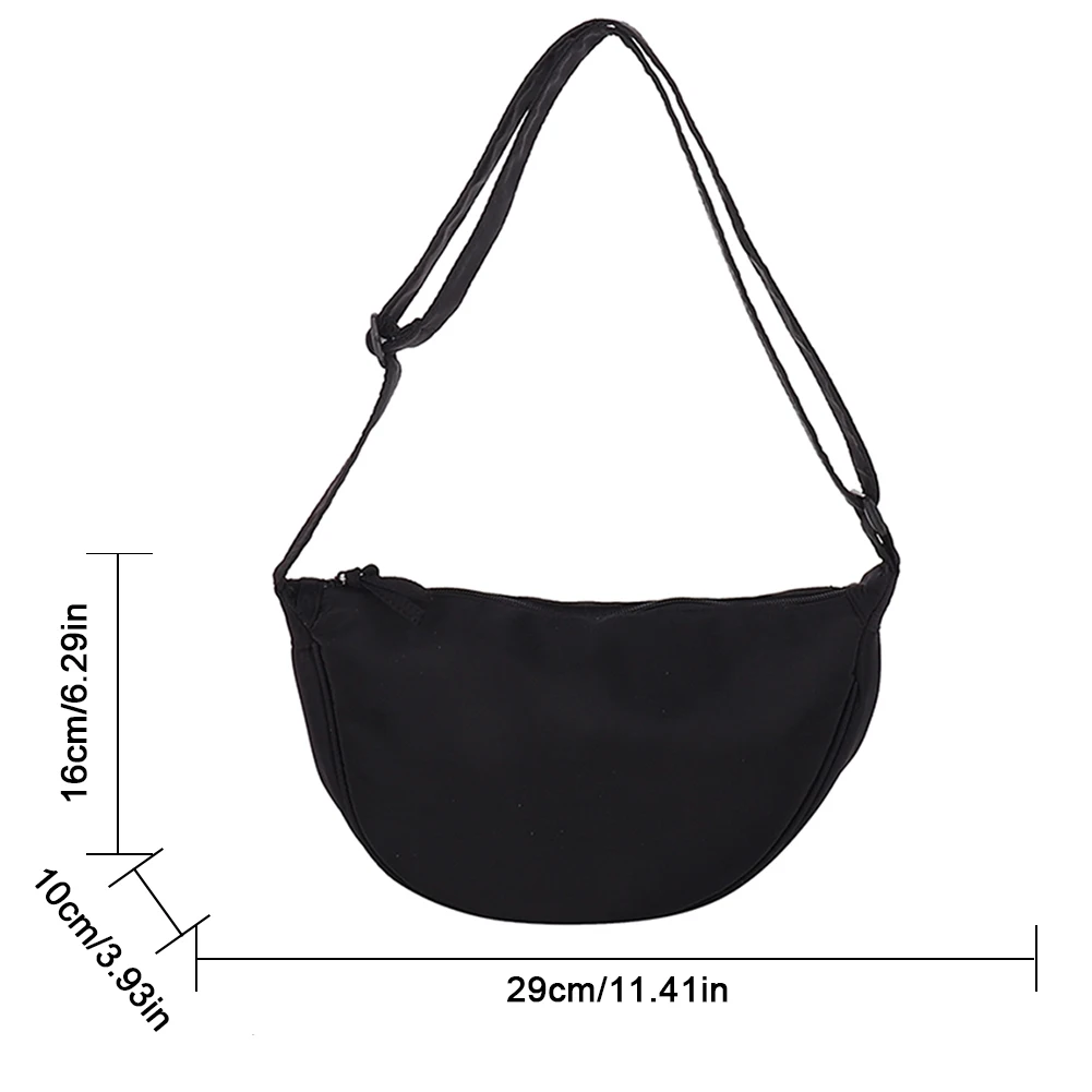 Женские сумки через плечо в форме полумесяца из нейлона, простые и элегантные женские сумки-кроссбоди
Женские сумки через плечо в форме полумесяца из нейлона, простые и элегантные женские сумки-кроссбоди