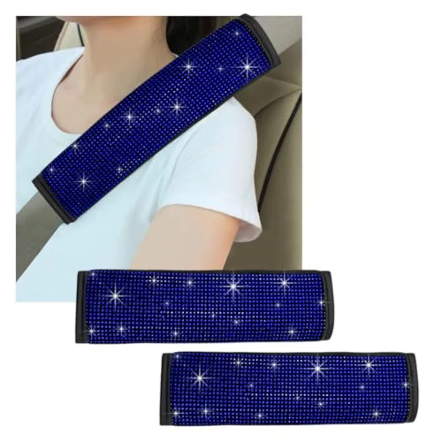 2 PCS Bling Car Seat Belt Cover, rkle Seat Belt Pa wit, s Glitter Seatbelt Cuss Women Girl, Universal Inter Car Accories Blue
2 PCS Bling Car Seat Belt Cover, rkle Seat Belt Pa wit, s Glitter Seatbelt Cuss Women Girl, Universal Inter Car Accories Blue