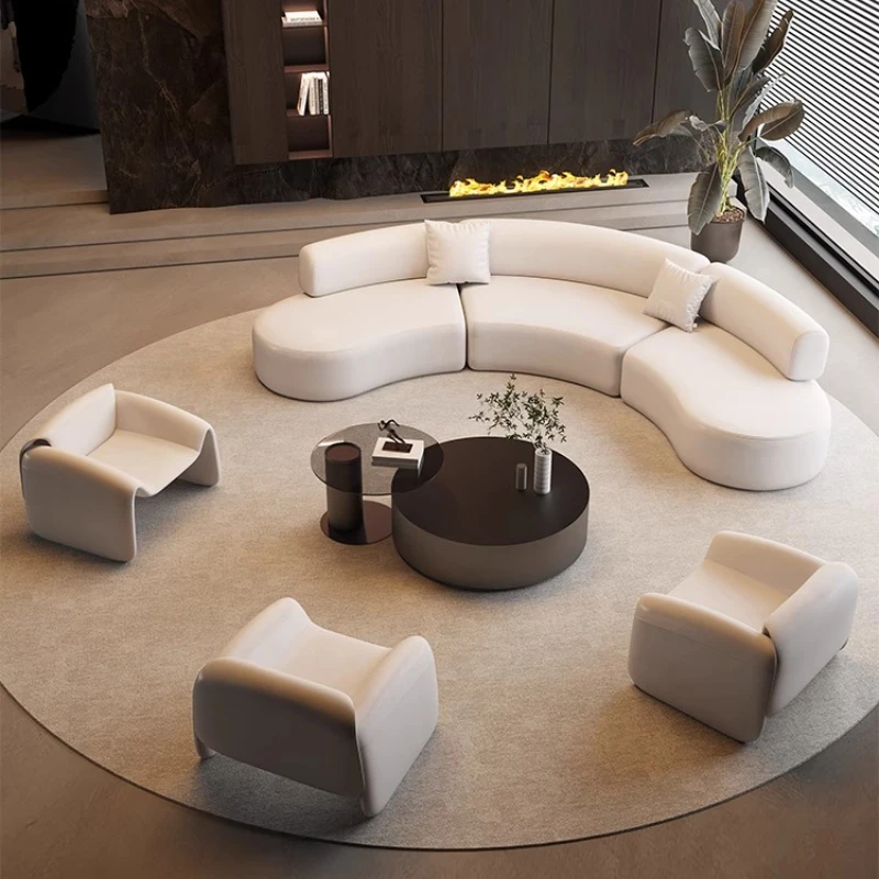 Semicircular arc special-shaped business sofa office negotiation hotel sales office lobby beauty salon lounge area reception
Semicircular arc special-shaped business sofa office negotiation hotel sales office lobby beauty salon lounge area reception