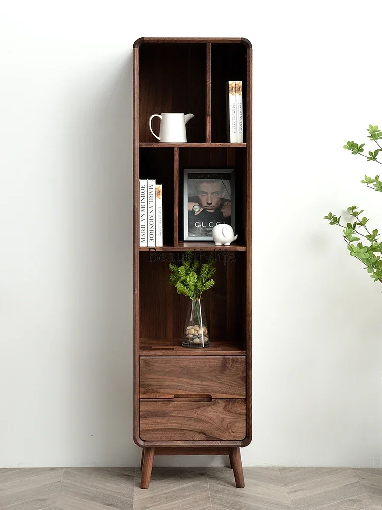 L*parts and accessories*North American black walnut solid wood floor shelf multi-functional Japanese bookshelf with drawers cust
L*parts and accessories*North American black walnut solid wood floor shelf multi-functional Japanese bookshelf with drawers cust