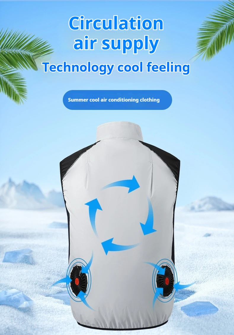 2025 Summer Heatstroke Prevention Black Technology Intelligent Cooling Vest Vest Vest Unisex Trendy Casual Comfortable Vest
2025 Summer Heatstroke Prevention Black Technology Intelligent Cooling Vest Vest Vest Unisex Trendy Casual Comfortable Vest
