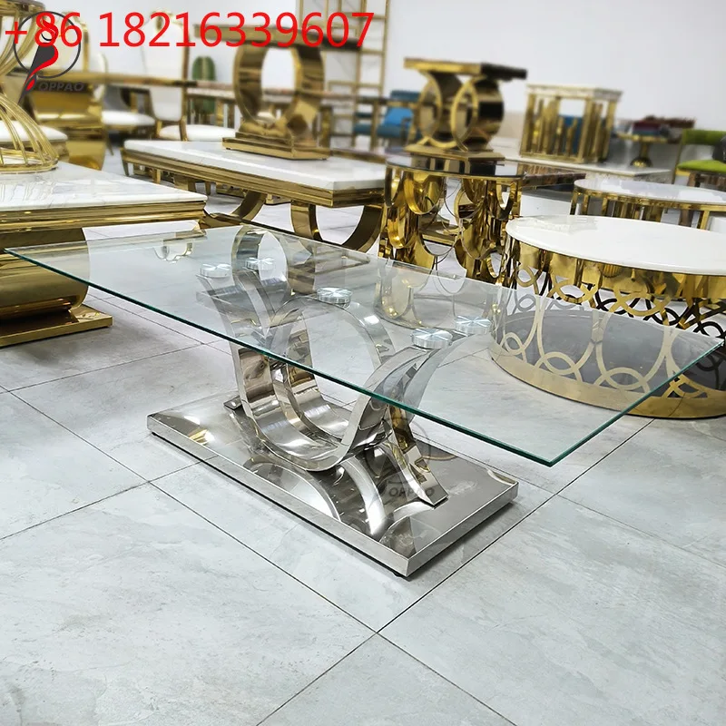Modern light luxury stainless steel living room coffee table creative tempered glass home
Modern light luxury stainless steel living room coffee table creative tempered glass home