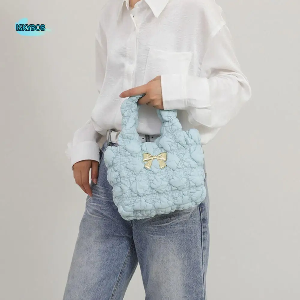 Korean Style Bow Crossbody Bag Pleated Fluffy Ball Space Cotton Shoulder Bag Puffer Large Capacity Bubble Cloud Handbag Daily
Korean Style Bow Crossbody Bag Pleated Fluffy Ball Space Cotton Shoulder Bag Puffer Large Capacity Bubble Cloud Handbag Daily