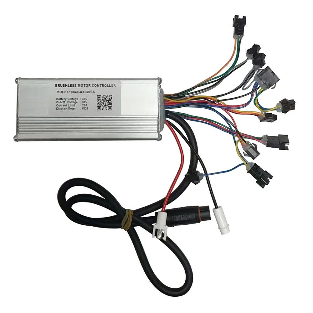 Electric Bicycle Brushless Motor Controller X040-AXC006A 48V 22A Scooter Speed Controller Compatible for KDS Protocol Display
Electric Bicycle Brushless Motor Controller X040-AXC006A 48V 22A Scooter Speed Controller Compatible for KDS Protocol Display
