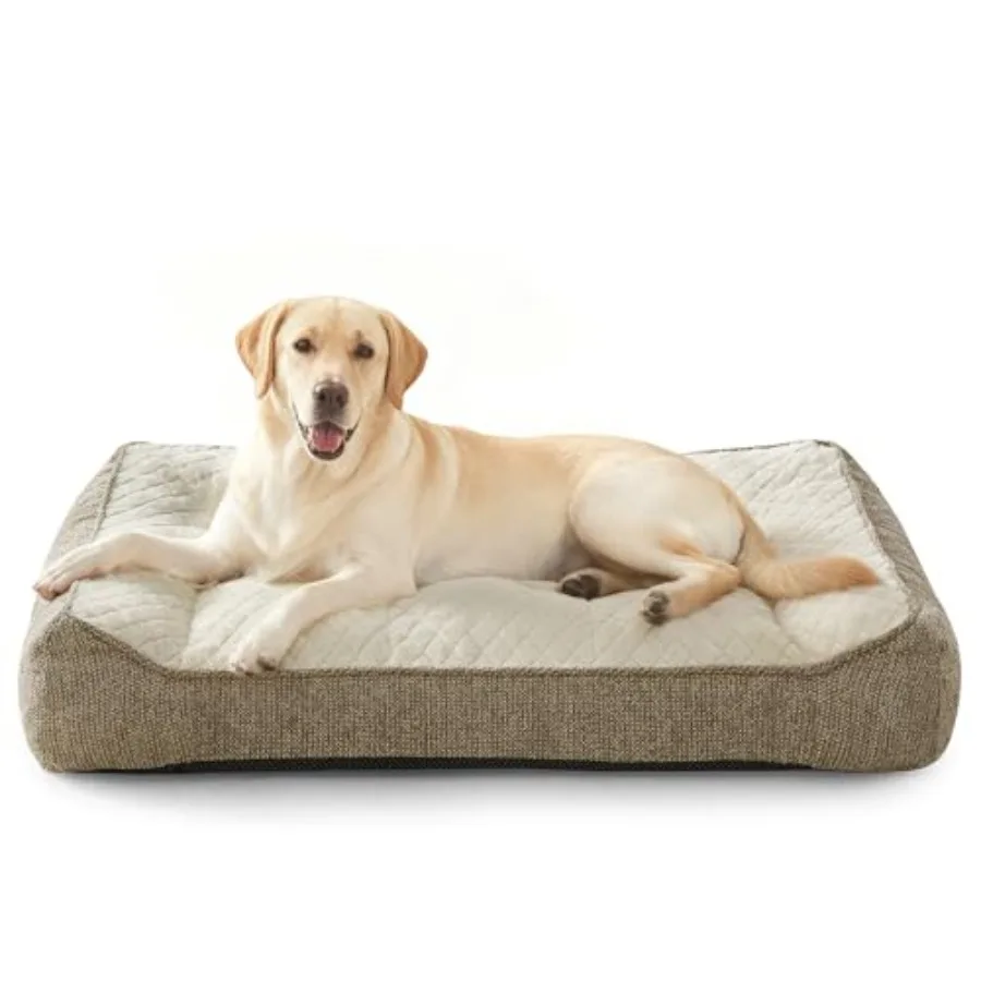 XL Orthopedic Dog Beds for Large Dogs: Extra Thick Supportive Couch Bed with Sides Ultra Soft Pet Sofa in Gray Memory Foam Comf
XL Orthopedic Dog Beds for Large Dogs: Extra Thick Supportive Couch Bed with Sides Ultra Soft Pet Sofa in Gray Memory Foam Comf