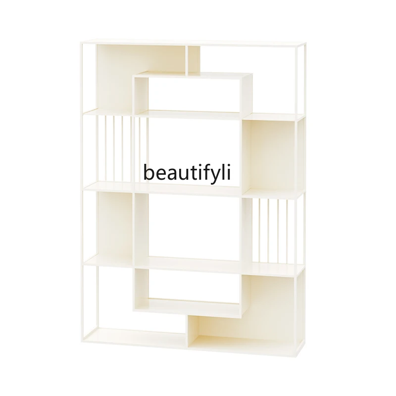 Modern living room light luxury wrought iron vertical, shelf household simple floor-to-wall bookcase display rack 
Modern living room light luxury wrought iron vertical, shelf household simple floor-to-wall bookcase display rack