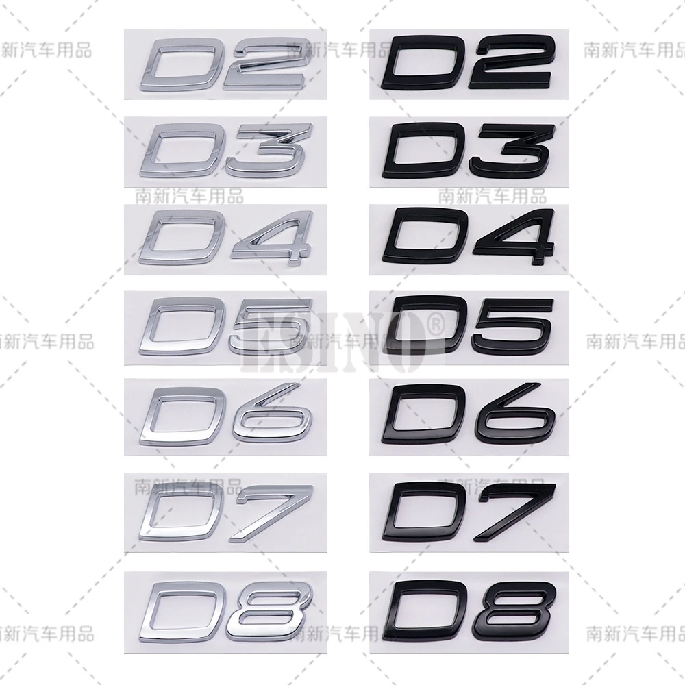 3D D2 D3 D4 D5 D6 D7 D8 ABS Adhesive Rear Trunk Emblem Badge Sticker for Volvo XC40 XC60 XC70 XC90 V40 V60 V90 S40 S60 S80 S90
3D D2 D3 D4 D5 D6 D7 D8 ABS Adhesive Rear Trunk Emblem Badge Sticker for Volvo XC40 XC60 XC70 XC90 V40 V60 V90 S40 S60 S80 S90