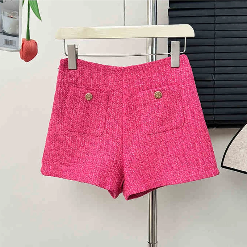 Temperament Tweed Wide Leg Shorts Women Autumn Winter Thickened Short Pants Casual Female High Waist Loose Fit Slim Shorts
Temperament Tweed Wide Leg Shorts Women Autumn Winter Thickened Short Pants Casual Female High Waist Loose Fit Slim Shorts
